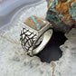 Native American Sterling Silver Ribbon Boulder Turquoise Ring Size 12 For Men