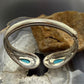 Carolyn Pollack Sterling Silver 2 Sleeping Beauty Turquoise Decorated Hinged Bracelet For Women