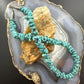 Vintage Native American Natural Nugget Turquoise Beads 18" Necklace For Women