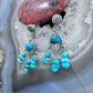 Carolyn Pollack Sterling Silver Turquoise Bead Dangle Earrings For Women