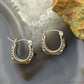 Carolyn Pollack Sterling Silver Round Onyx Hoop Earrings For Women