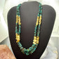 Desert Rose Trading Sterling Silver 2 Strand Turquoise & Yellow Opal Necklace For Women