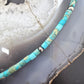 Sterling Silver Turquoise & Navajo Pearl Beads With Squash Blossom Necklace For Women
