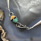 Cliffton Aguilar Santo Domingo Sterling Silver & Turquoise Beads w/Pendant 18" Necklace