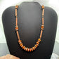 Copper Navajo Pearl Round & 25mm Cylinder w/Spiny Oyster Beads 20" Necklace For Women