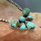 Sterling Silver Southwestern Style Turquoise #8 Navajo Pearl Beads Necklace For Women
