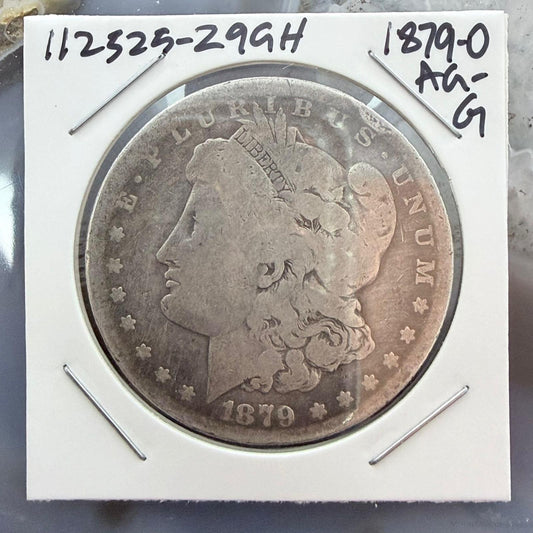 US 1879-O 90% Morgan Silver Dollar AG-G #112525-29GH