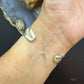 Frank Chavez Sterling Silver Native American Triangle Turquoise Bracelet For Women