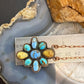 Copper Southwestern Style Mohave Palomino & Golden Hill Turquoise Necklace For Women
