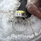 Sterling Silver Southwestern Style Teardrop  Atlantisite Decorated Ring Size 9 For Women