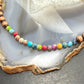 Copper Navajo Pearl Round & Cylinder w/Multi Color Sediment Jasper 18" Necklace For Women