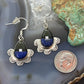 Clifton Aguilar Sterling Silver Teardrop Multistone Inlay Dangle Earrings For Women #1