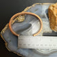 Wylie Secatero Navajo Sterling Silver & Copper Stamped Bear Bracelet For Men