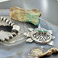 Alonzo Mariano Sterling Silver Overlay Turtle & 2 Turquoise Unisex Pendant #1
