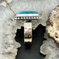 Sterling Silver Southwestern Style Rectangle Shattuckite Ring Size 7.25 For Women
