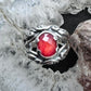 Carolyn Pollack Sterling Silver Orange Spiny Oyster & Clear Quartz Doublet Ring For Women