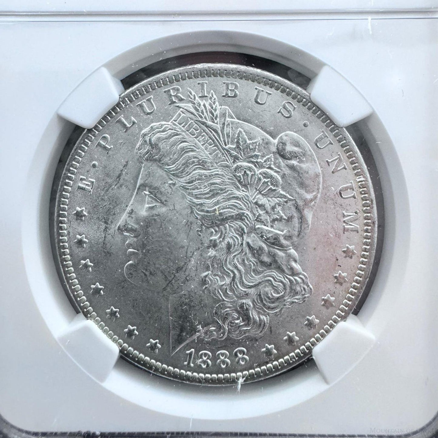 1888 US 90% Morgan Silver Dollar NGC MS63 #005-DE