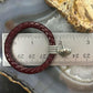 Carolyn Pollack Sterling Silver Maroon Braided Leather Hoop Earrings For Women