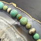Carolyn Pollack Sterling Silver Navajo Pearl & Turquoise Beads 16"-18" Necklace For Women