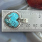 Sterling Silver Southwestern Style Chrysocolla Heart Decorated Pendant For Women