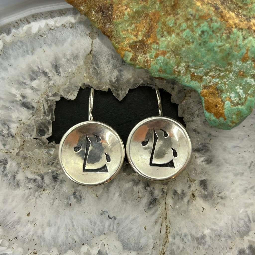 Carolyn Pollack Sterling Silver kanji Symbol "Mind" Dangle Earrings For Women