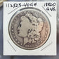 US 1882-O 90% Morgan Silver Dollar G-VG #112525-40GH