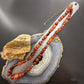 Carolyn Pollack Sterling Silver Carnelian & 9 Swirl Beads 23"-26" Necklace For Women