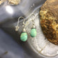 Carolyn Pollack Sterling Silver Pear Turquoise Bead Dangle Earrings For Women