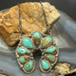 Sterling Silver Southwestern Style Kingman Turquoise Naja 19" Necklace For Women