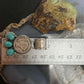 Genuine 1944 90% Silver Mercury Dime Coin Mohave Turquoise Unisex Pendant