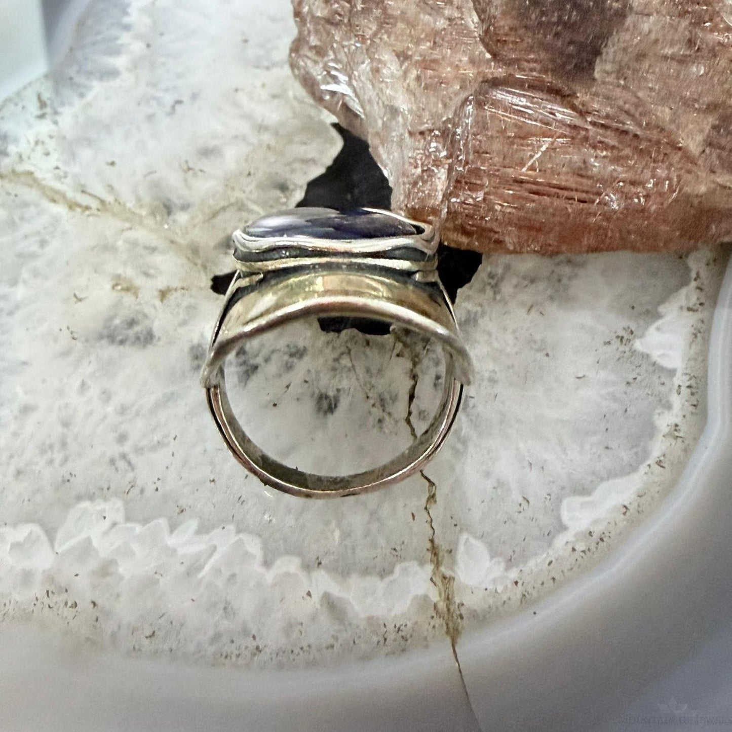 Shablool Israel Sterling Silver Paua Shell (Abalone) Ring Size 7 For Women