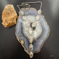 Sterling Silver Southwestern Style Oval Wild Horse Lariat 23.5" Necklace For Women
