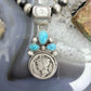 Genuine 1937 90% Silver Mercury Dime Coin Mohave Turquoise Unisex Pendant