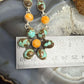 Sterling Silver Southwestern Style Turquoise & Spiny Oyster 21" Necklace For Women