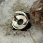 Sterling Silver Southwestern Style Oval Amazonite Decorated Ring Size 7 For Women