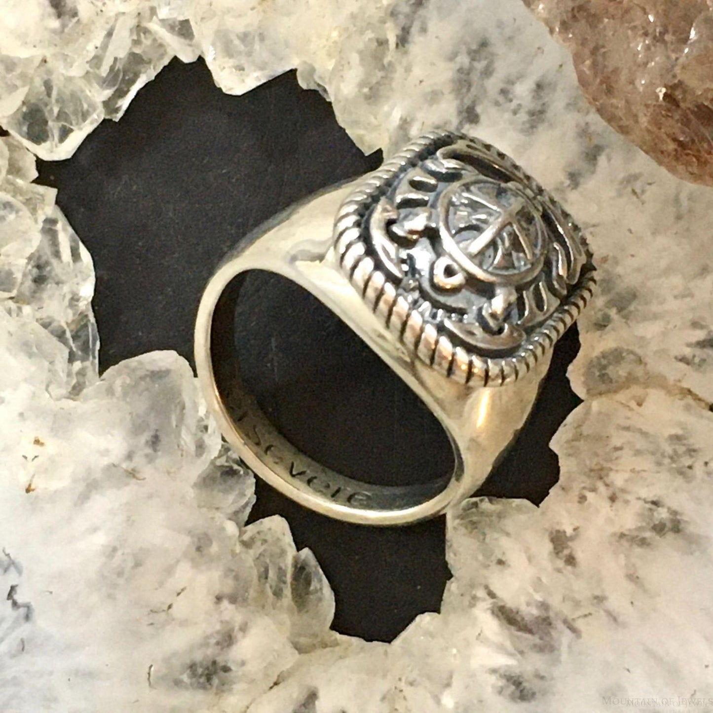 Carolyn Pollack Sterling Silver Engraved Turtle Unisex Ring With Size Variety