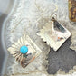 Michael Nez Sterling Silver Turquoise Pueblo Life Dangle Earrings For Women