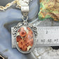 Sterling Silver Southwestern Style Oval Peanut Obsidian Decorated Pendant For Women