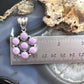 Native American Sterling Silver Phosphosiderite Decorated Cluster Pendant For Women