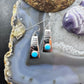 Michael Nez Sterling Silver Blue Turquoise Peaceful Sky Dangle Earrings For Women