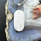 Sterling Silver Southwestern Style Turquoise &Silver Teardrop Cluster Pendant For Women