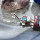 Ola Eriacho Sterling Silver Multistone Inlay Sunface Kachina Pendant With 18" Chain