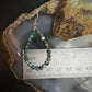 Sterling Silver Rounded Various Turquoise Beads Hoop Dangle Earrings For Women
