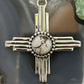 Sterling Silver Southwestern Style Round Wild Horse Unisex Zia Pendant #4