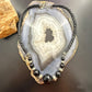 Carolyn Pollack Sterling Rounded & Faceted Onyx Beads Braided Leather Necklace For Women