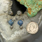 Carolyn Pollack Sterling Silver denim Lapis Decorated Dangle Earrings For Women