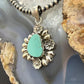 Sterling Silver Southwestern Style Natural Shape Turquoise Decorated Pendant For Women
