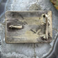 David Taliman Vintage Native American Sterling Silver w/Turquoise Belt Buckle For Men