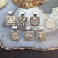 Alex Sanchez Native American Sterling Silver Petroglyph Dainty Pendant For Women