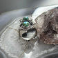 Sterling Silver Southwestern Style 2 Sonora Gold Turquoise Adjustable Ring For Women #4